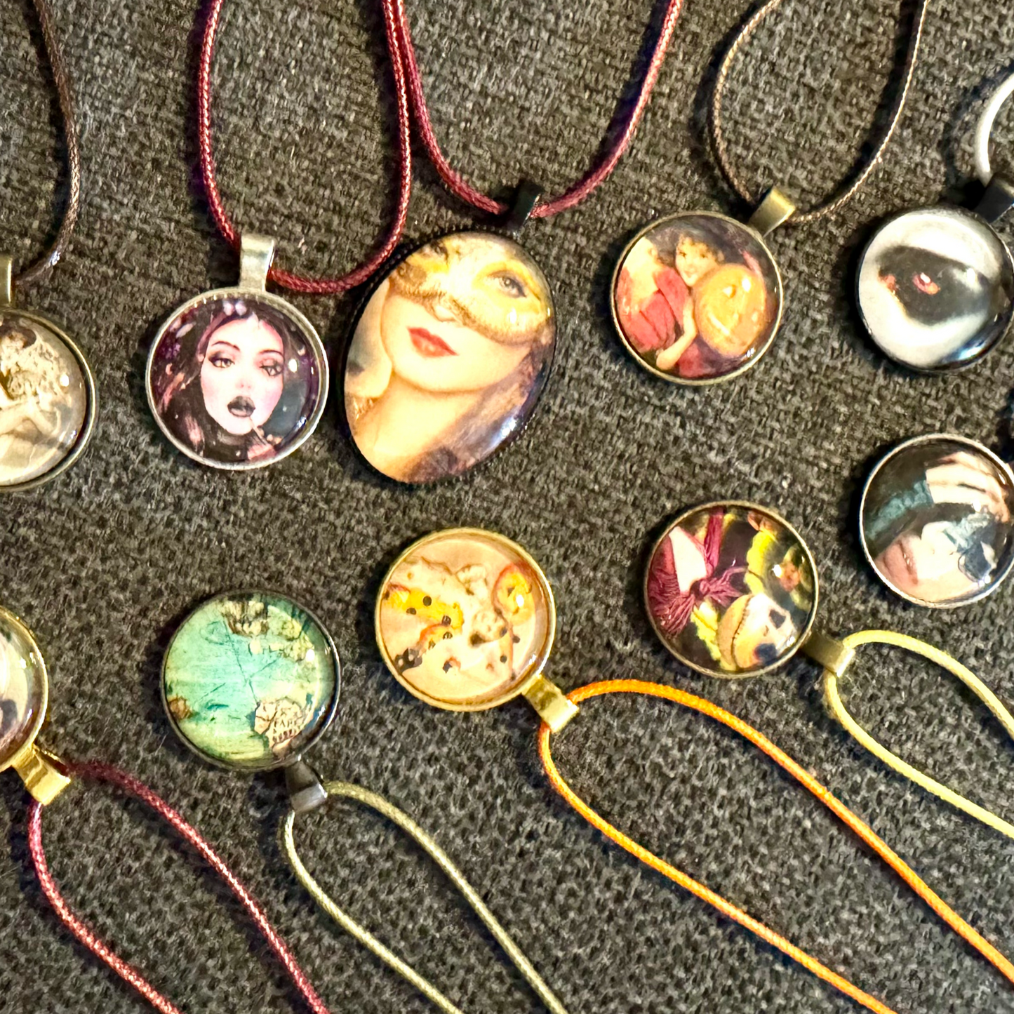 Handmade Cabochon necklace mystery bags